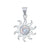 Sterling Silver Mercury Mist CZ Sun Pendant | Charles Albert Jewelry