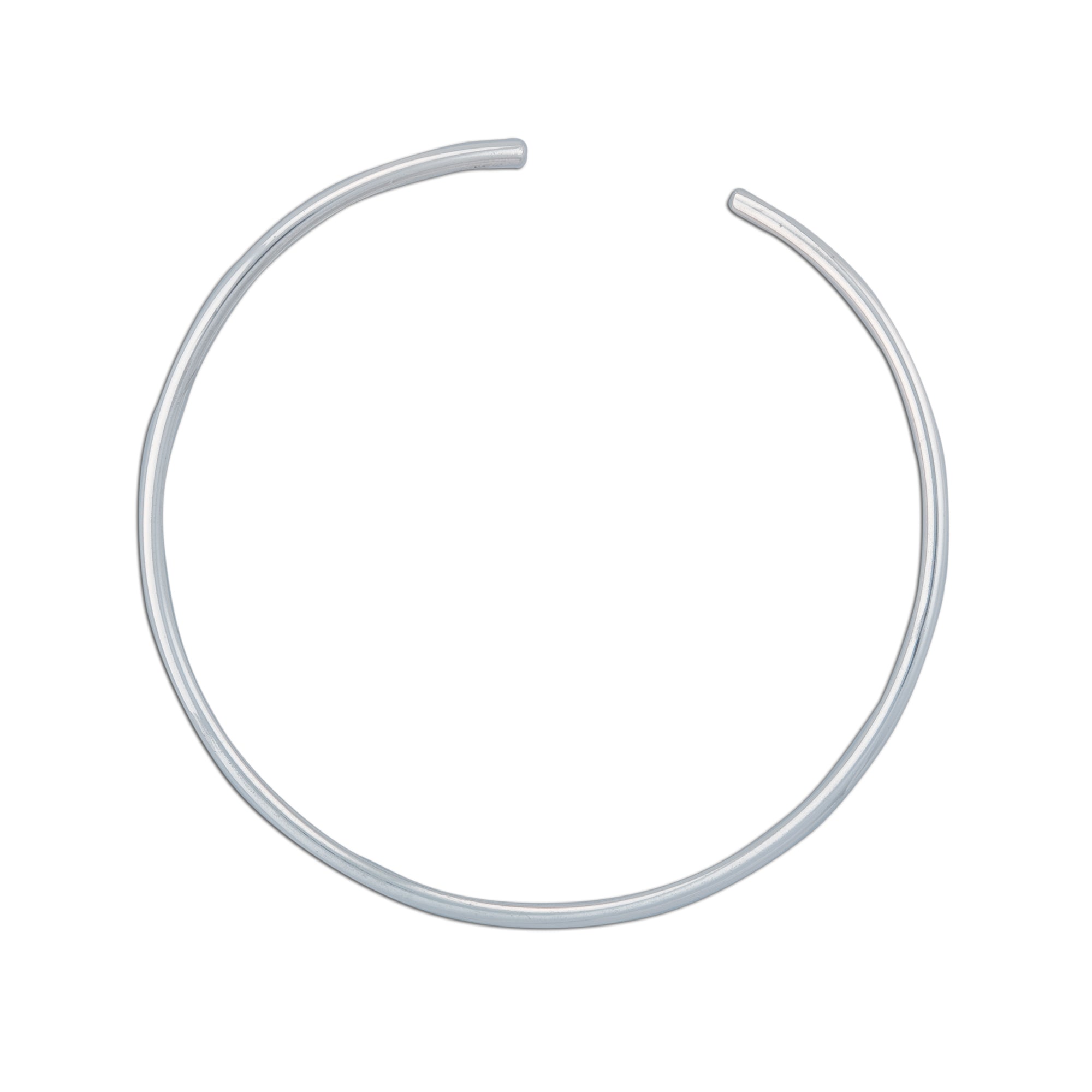 Sterling Silver Round Tube Neckwire | Charles Albert Jewelry