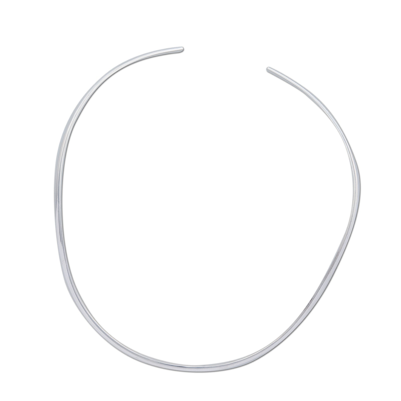 Sterling Silver Graduated Open Oval Neckwire | Charles Albert Jewelry