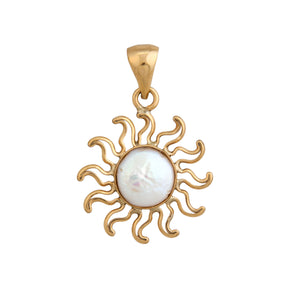 Alchemia Pearl Sun Pendant | Charles Albert Jewelry