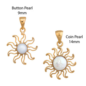 Alchemia Pearl Sun Pendant | Charles Albert Jewelry