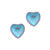 Sterling Silver Luminite Heart Post Earrings | Charles Albert Jewelry