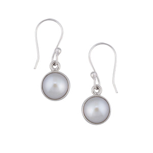 Sterling Silver Pearl Drop Earrings | Charles Albert Jewelry