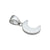 Sterling Silver Petite Moon Pendant | Charles Albert Jewelry