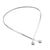 Sterling Silver Twist Wrap Ball Neckwire | Charles Albert Jewelry