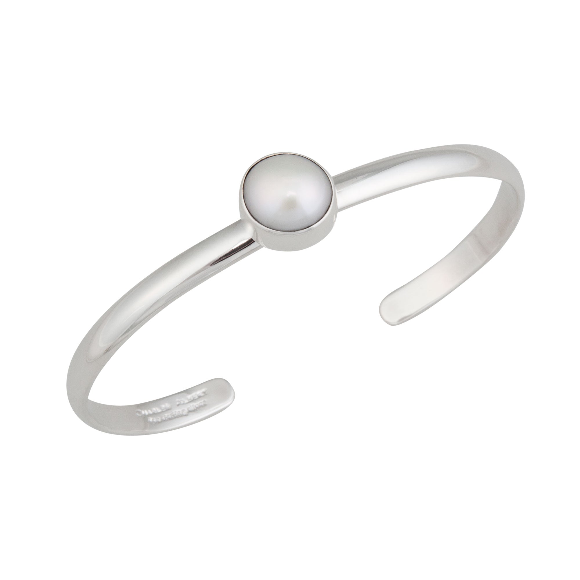 Sterling Silver Pearl Mini Cuff | Charles Albert Jewelry