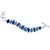 Sterling Silver Aqua and Cobalt Blue Recycle Glass Bracelet | Charles Albert Jewelry
