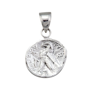 Sterling Silver Greek Coin Pendant | Charles Albert Jewelry