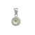 Sterling Silver Luminite Round Pendant with Detailed Edge | Charles Albert Jewelry
