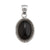 Sterling Silver Onyx Oval Rope Pendant | Charles Albert Jewelry