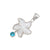 Sterling Silver Mother of Pearl Starfish and Blue Topaz Pendant | Charles Albert Jewelry