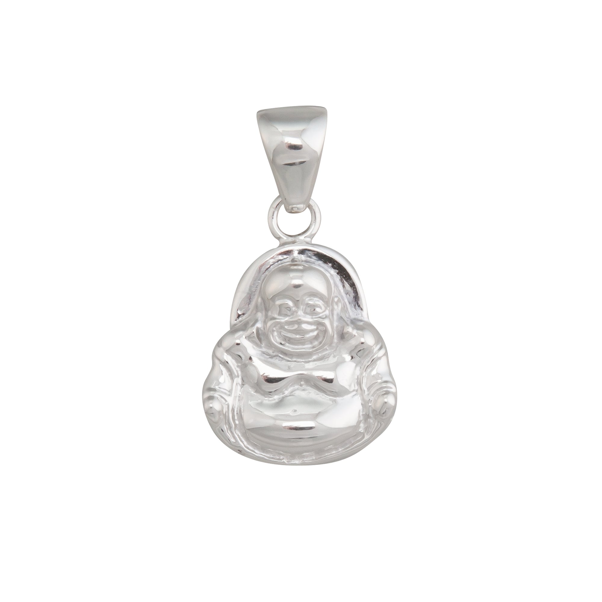 Sterling Silver Buddha Pendant - Charles Albert Jewelry