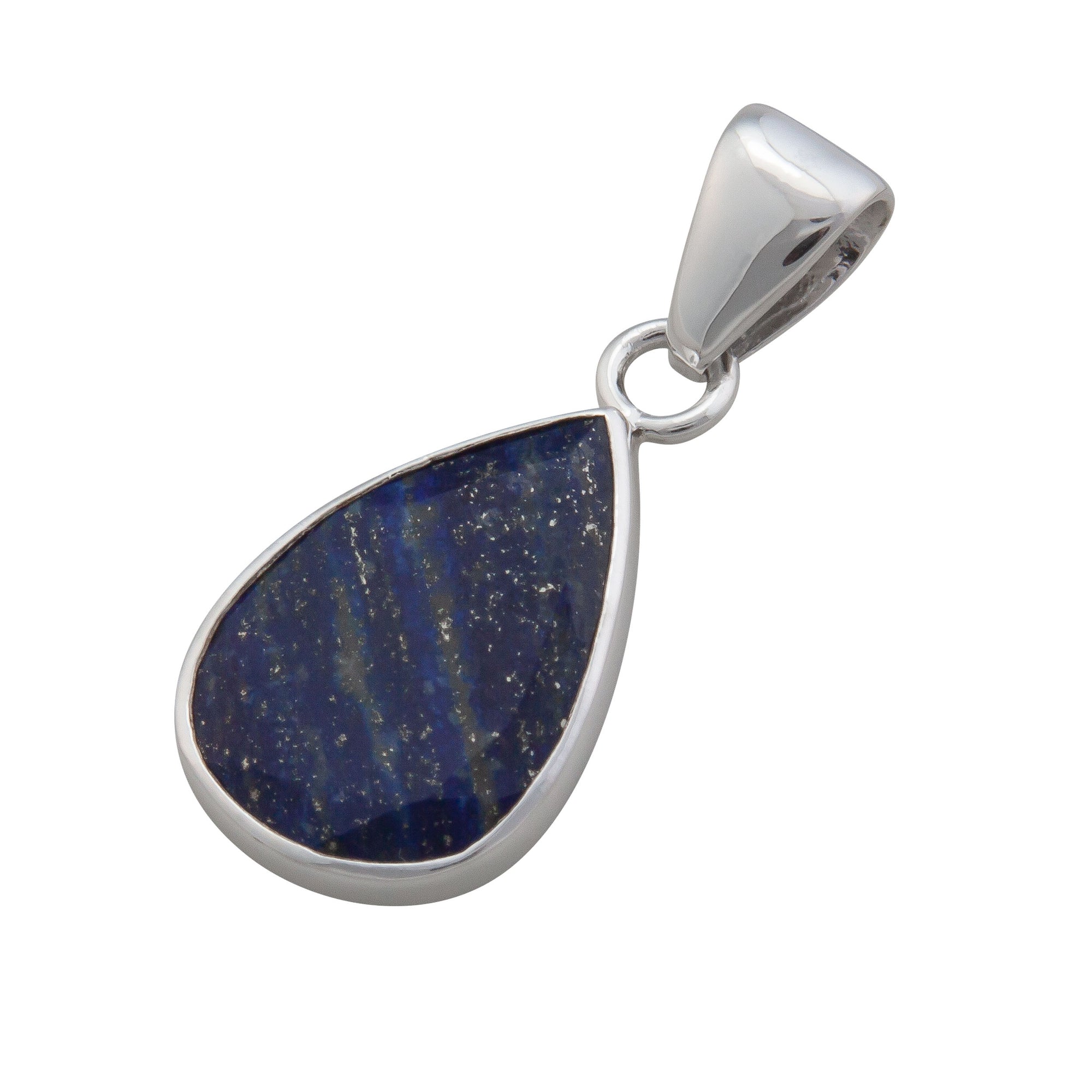 Sterling Silver Lapis Lazuli Teardrop Pendant | Charles Albert Jewelry