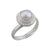 Sterling Silver White Pearl Rope Adjustable Ring | Charles Albert Jewelry