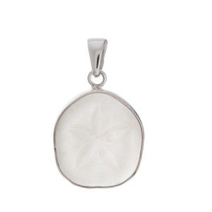 Sterling Silver Sand Dollar Shell Pendant | Charles Albert Jewelry
