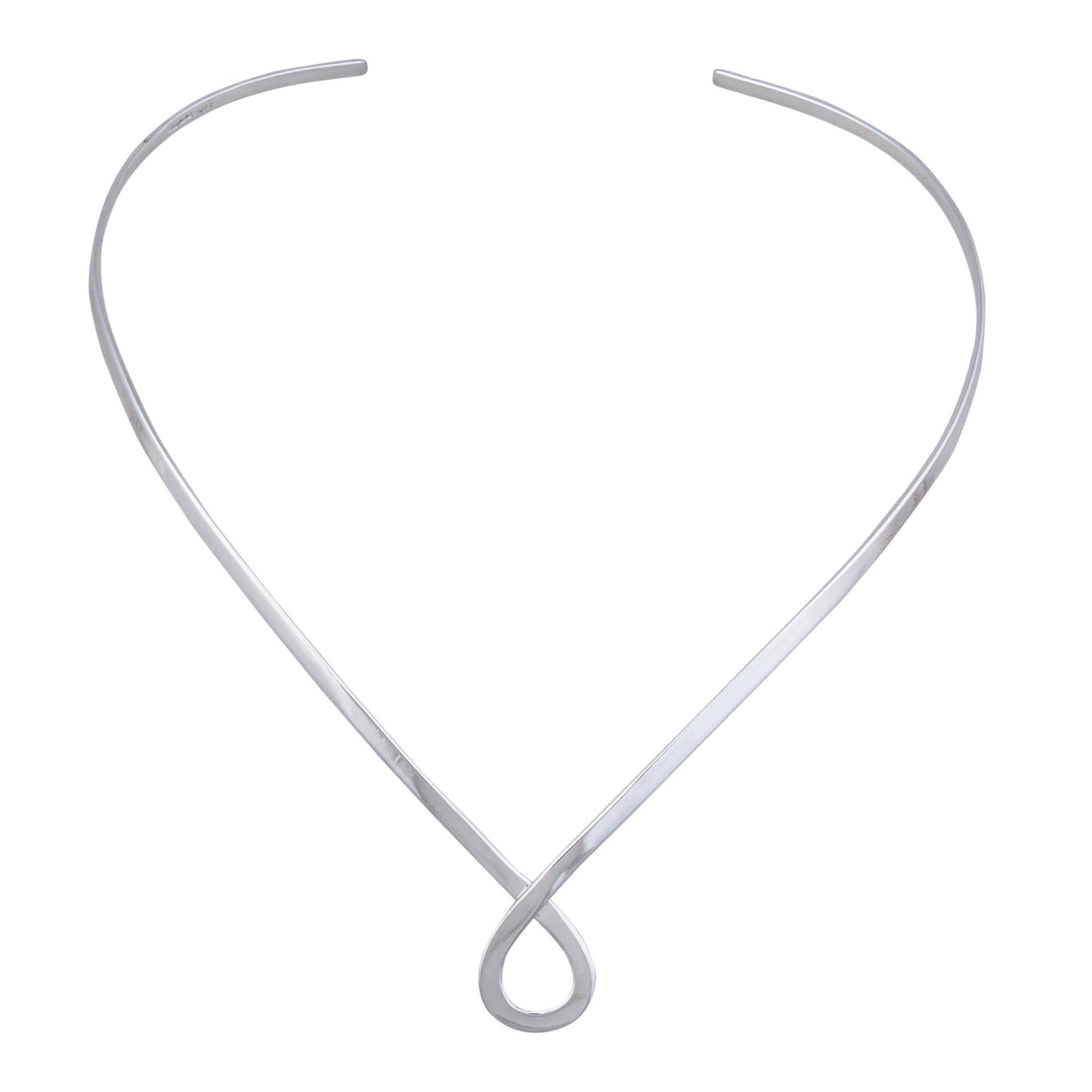Silver Plated Twist Neckwire | Charles Albert Jewelry
