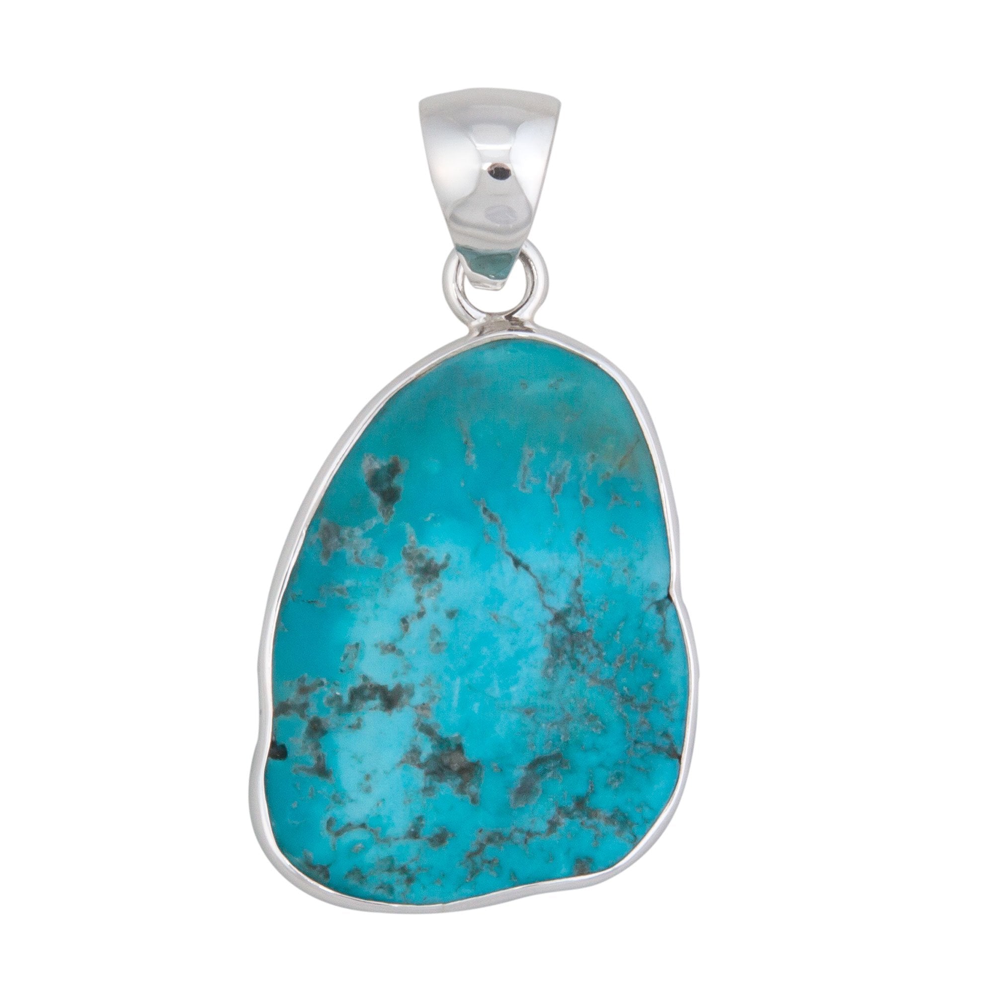 Handcrafted Turquoise and Sterling Silver 20-Pendant Charm