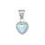 Sterling Silver Luminite Heart Pendant | Charles Albert Jewelry