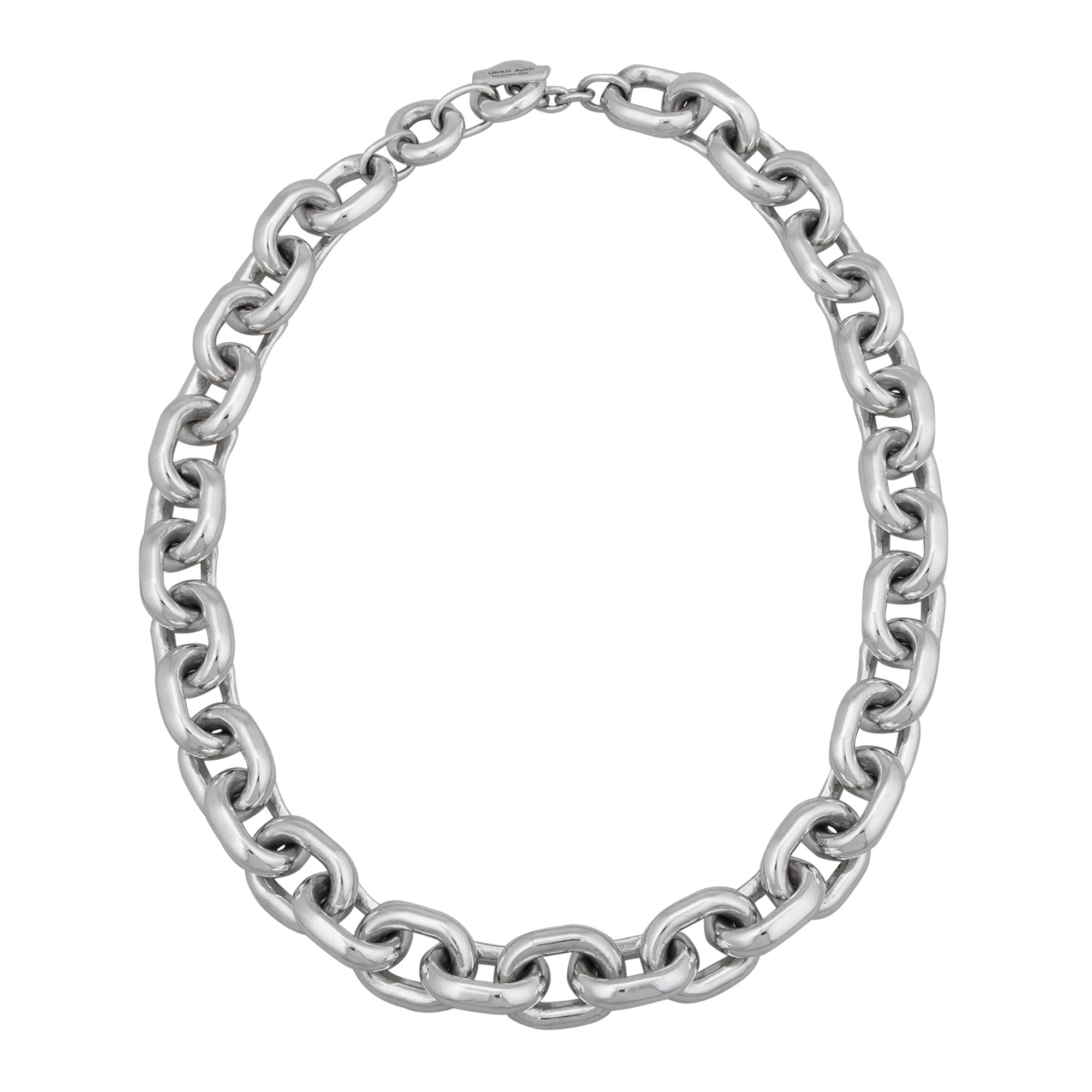 Sterling Silver Chain Link Necklace | Charles Albert Jewelry