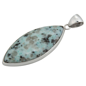 Sterling Silver Kiwi Jasper Pendant | Charles Albert Jewelry