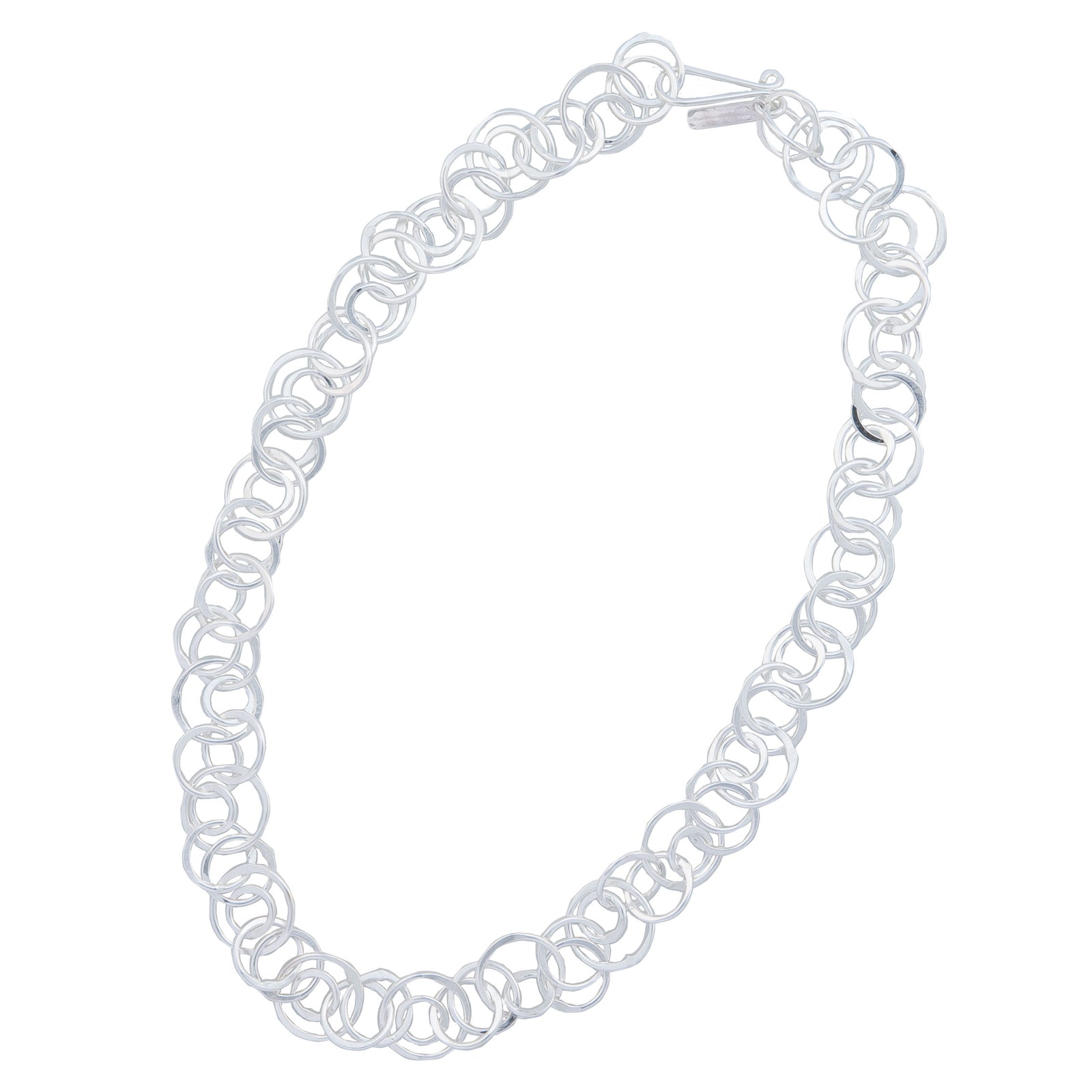 Sterling Silver Multi-Circle Necklace