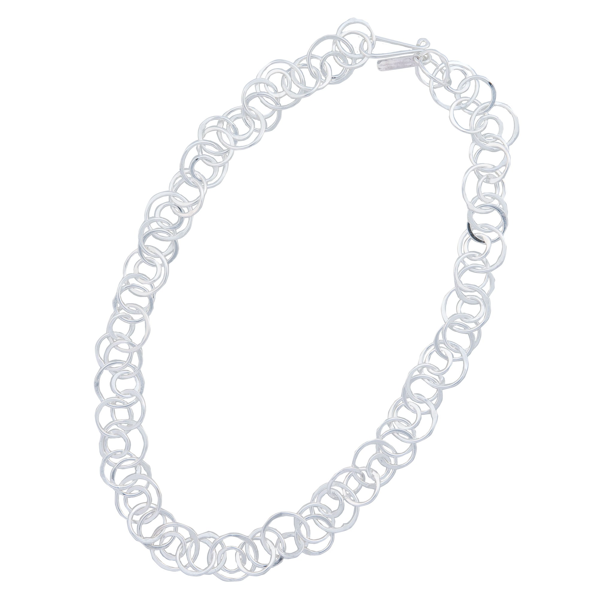 Sterling Silver Multi-Circle Necklace