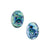 Sterling Silver Oval Natural Abalone Post Earrings | Charles Albert Jewelry