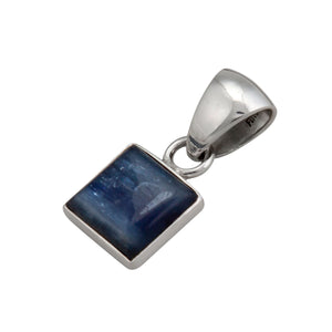 Sterling Silver Kyanite Square Pendant | Charles Albert Jewelry