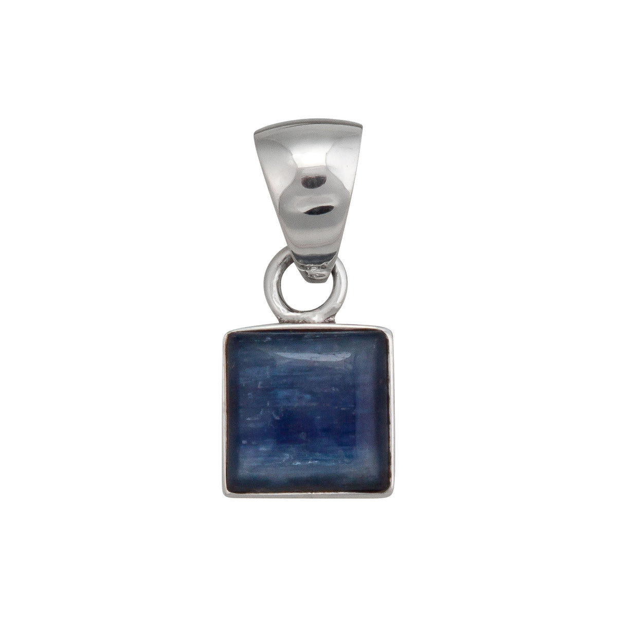 Sterling Silver Kyanite Square Pendant | Charles Albert Jewelry