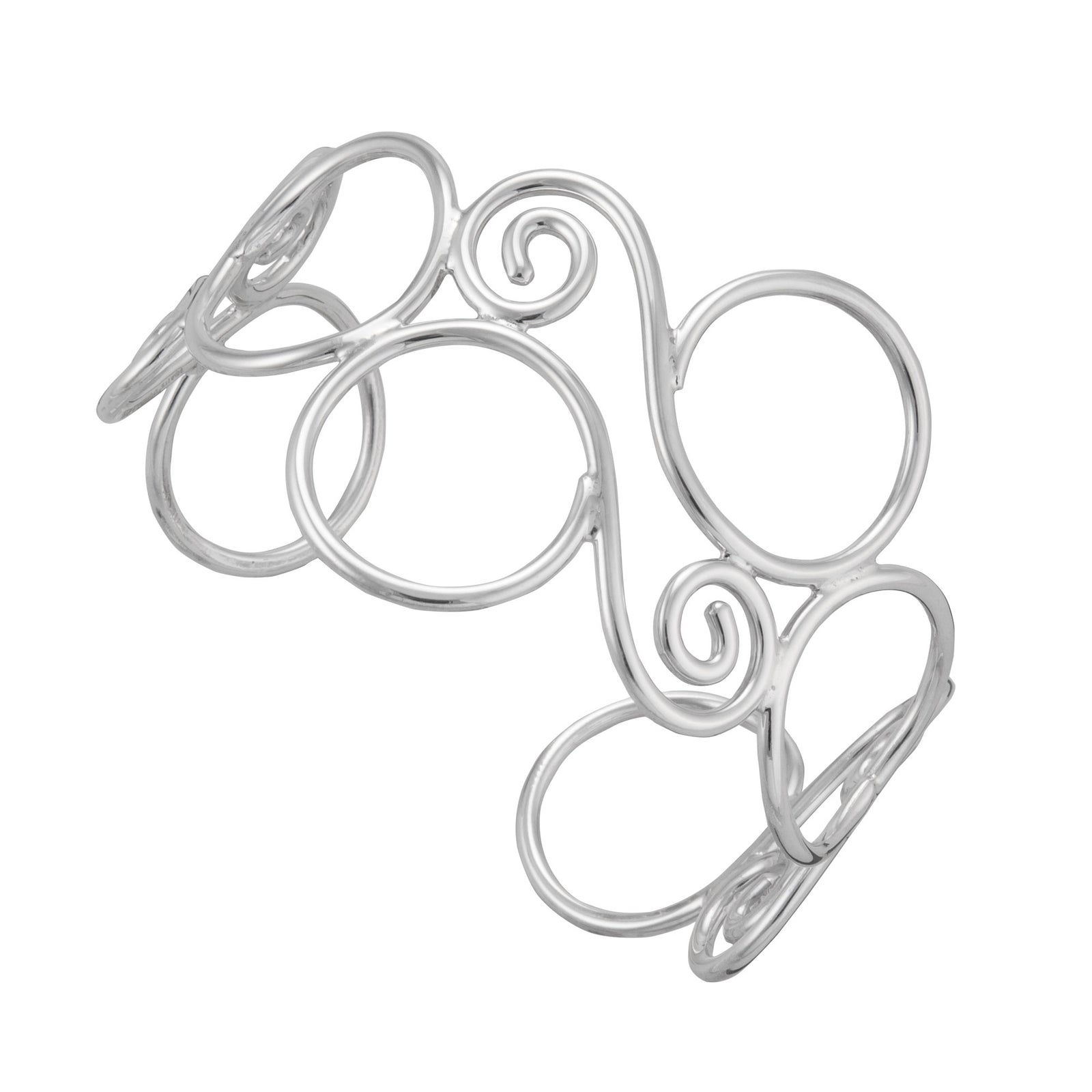 Sterling Silver Swirl Cuff | Charles Albert Jewelry