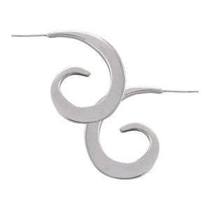 Sterling Silver Swirl Post Earrings | Charles Albert Jewelry