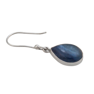Sterling Silver Kyanite Teardrop Earrings | Charles Albert Jewelry