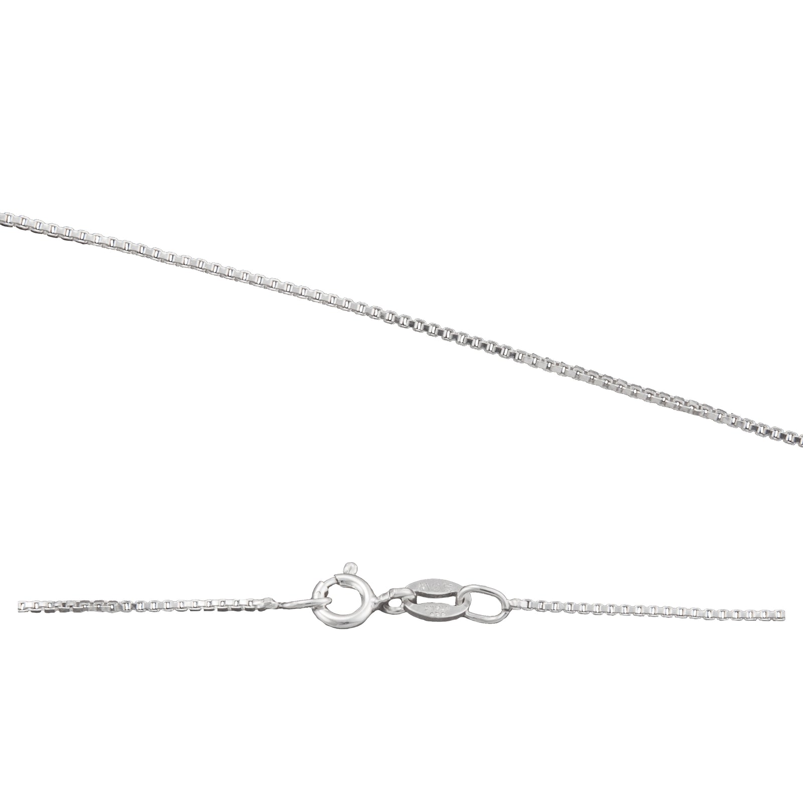 Sterling Silver 1mm Box Chain | Charles Albert Jewelry