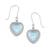 Sterling Silver Luminite Heart Earrings | Charles Albert Jewelry