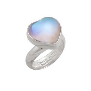 Sterling Silver Luminite Heart Adjustable Ring | Charles Albert Jewelry