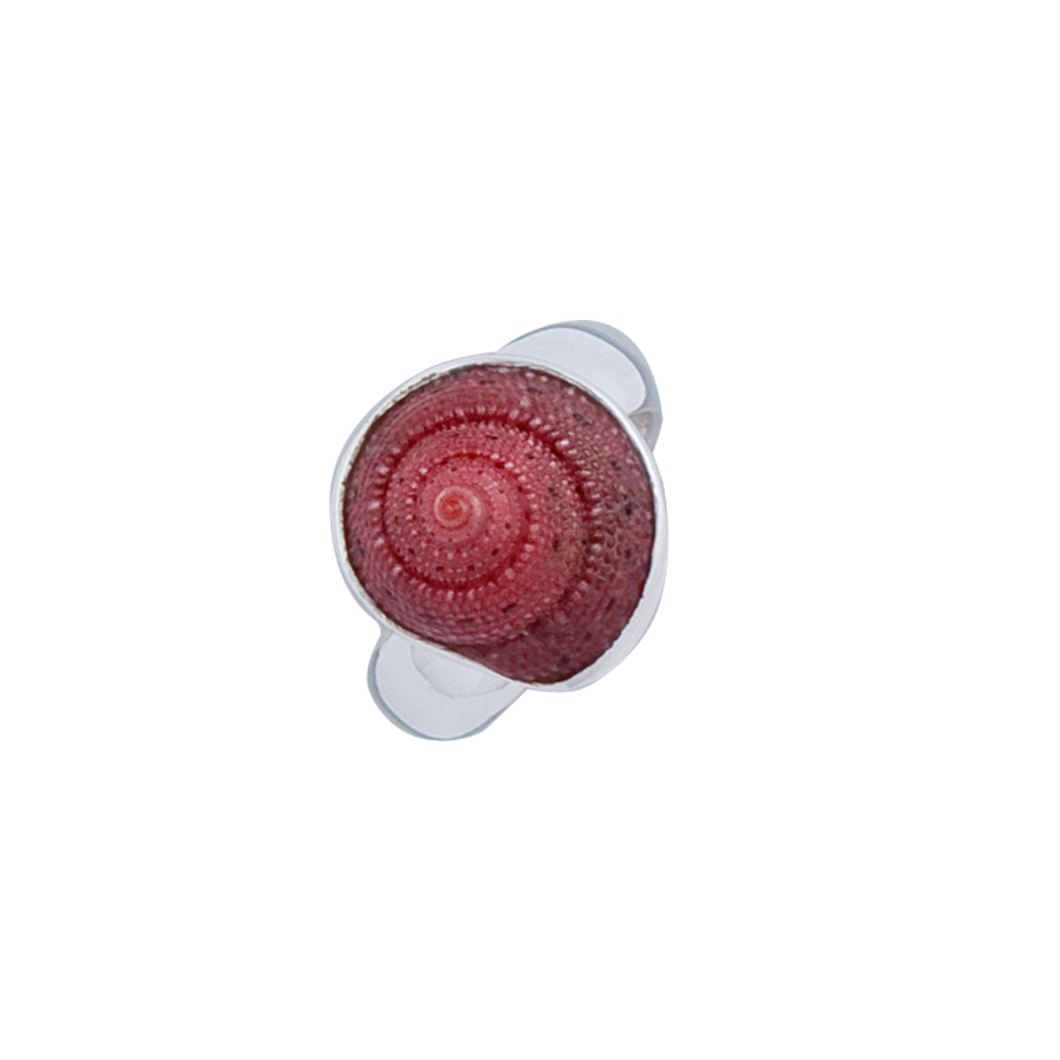 Sterling Silver Strawberry Top Shell Adjustable Ring | Charles Albert Jewelry