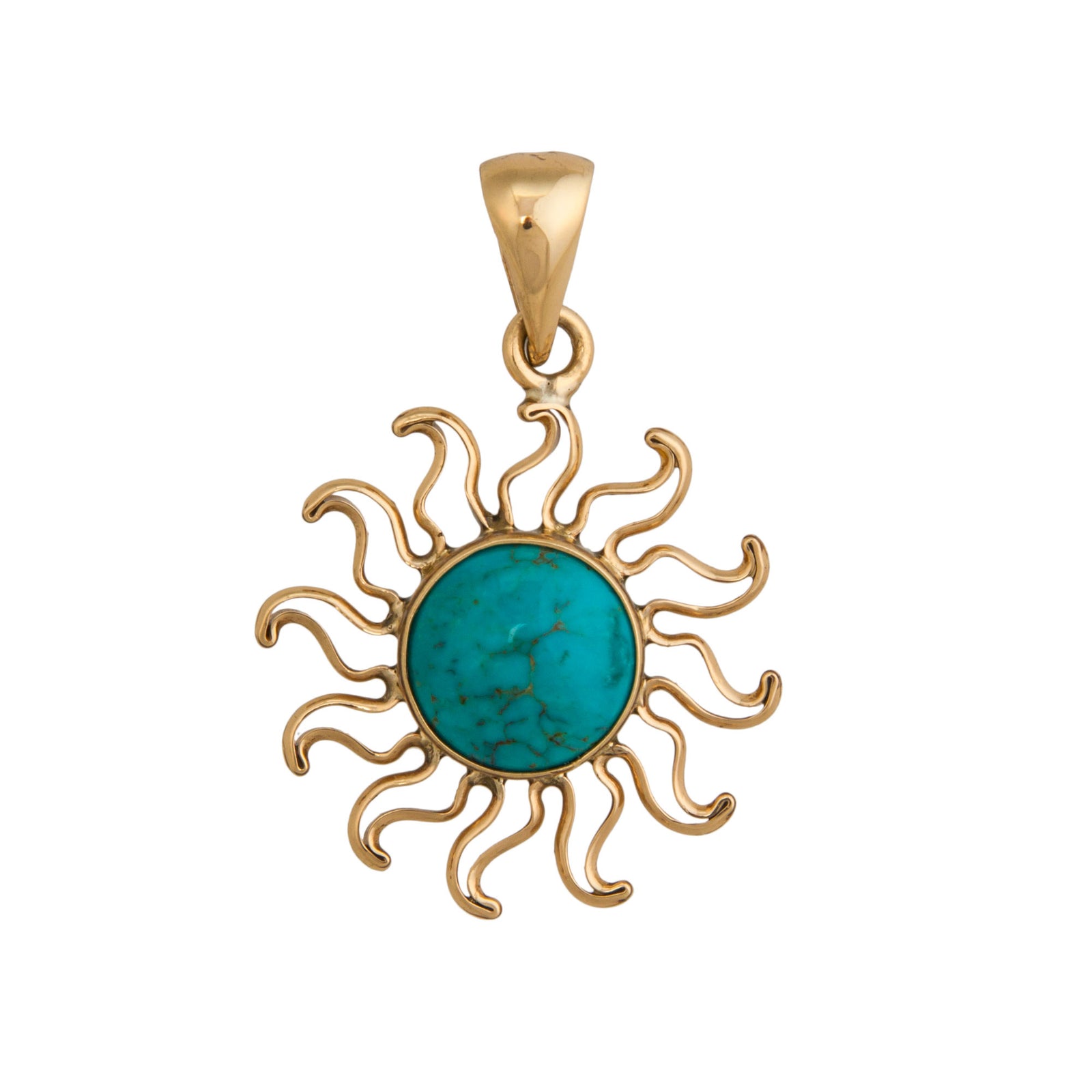 Alchemia Turquoise Sun Pendant | Charles Albert Jewelry