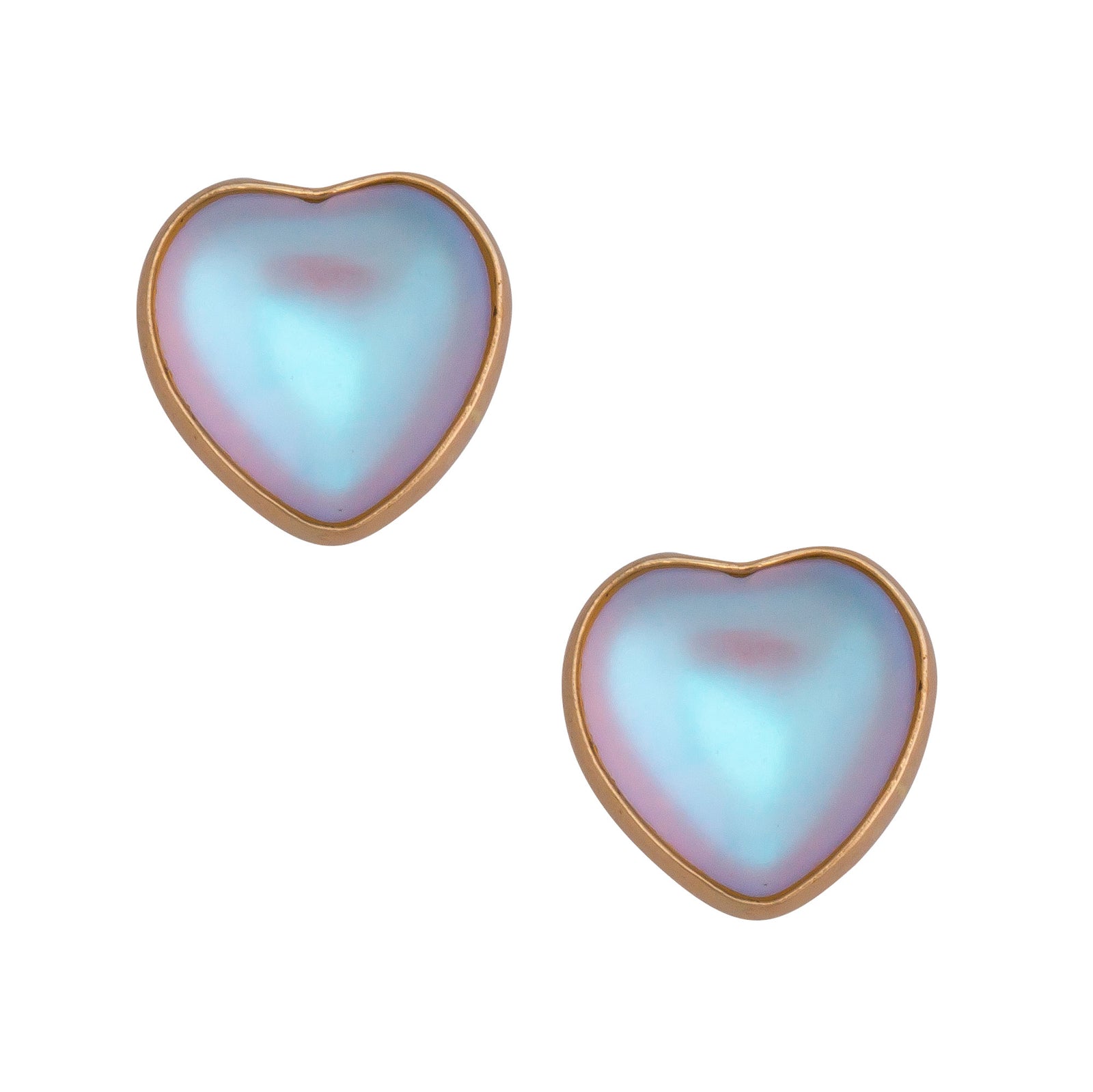 Alchemia Luminite Heart Post Earrings | Charles Albert Jewelry