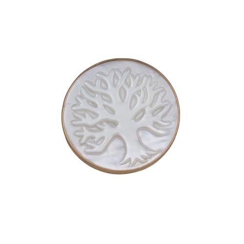 Alchemia Mother of Pearl Tree of Life Adjustable Ring | Charles Albert Jewelry