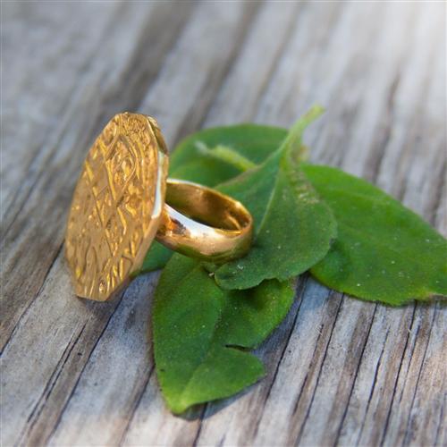 Alchemia Replica Treasure Coin Adjustable Ring | Charles Albert Jewelry