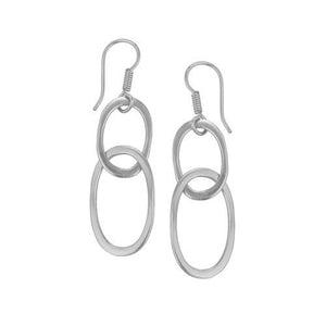 Sterling Silver Lightweight Chain Link Earrings | Charles Albert Jewelry