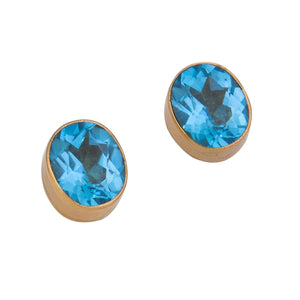 Alchemia Blue Topaz Post Earrings | Charles Albert Jewelry
