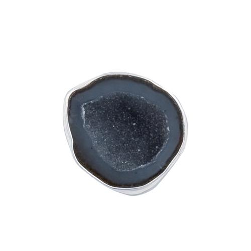 Sterling Silver Tabasco Geode Adjustable Ring | Charles Albert Jewelry