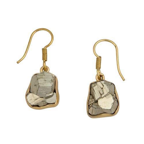 Alchemia Pyrite Drop Earrings | Charles Albert Jewelry