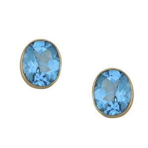Alchemia Blue Topaz Post Earrings | Charles Albert Jewelry