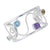 Sterling Silver Multi-Gemstone Cuff Bracelet | Charles Albert Jewelry