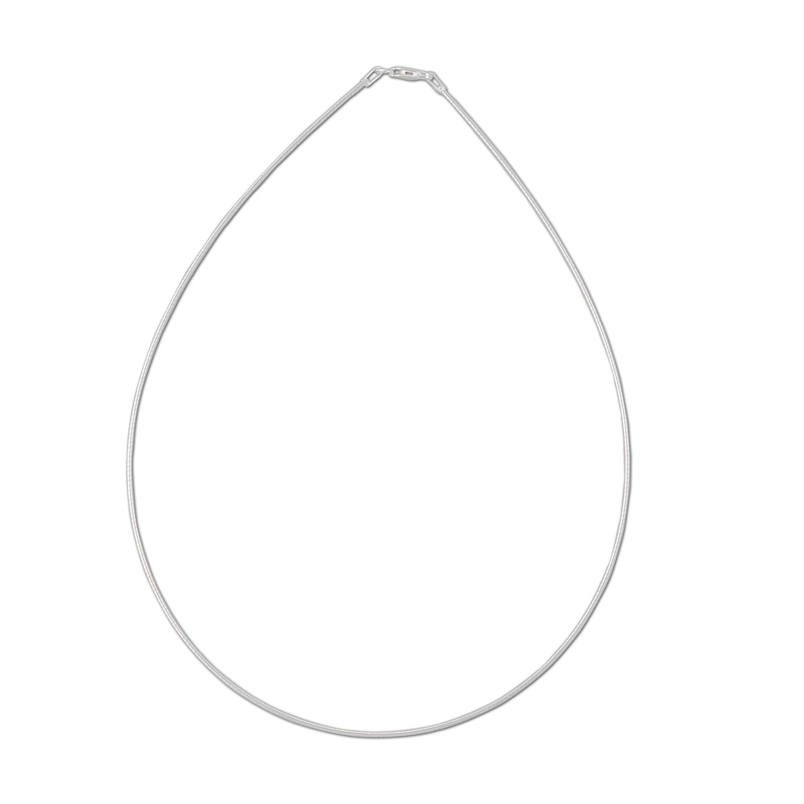 Sterling Silver Thin Round Omega | Charles Albert Jewelry